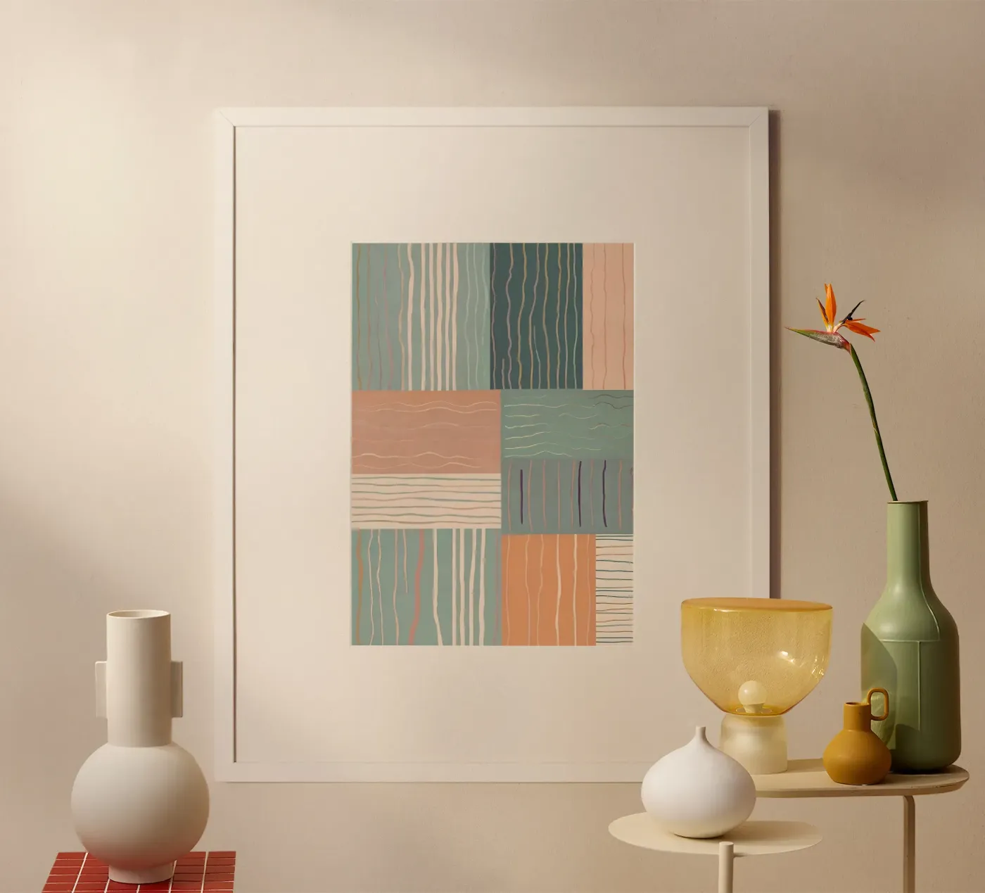 Abstract Pattern poster by Charnwood Prints