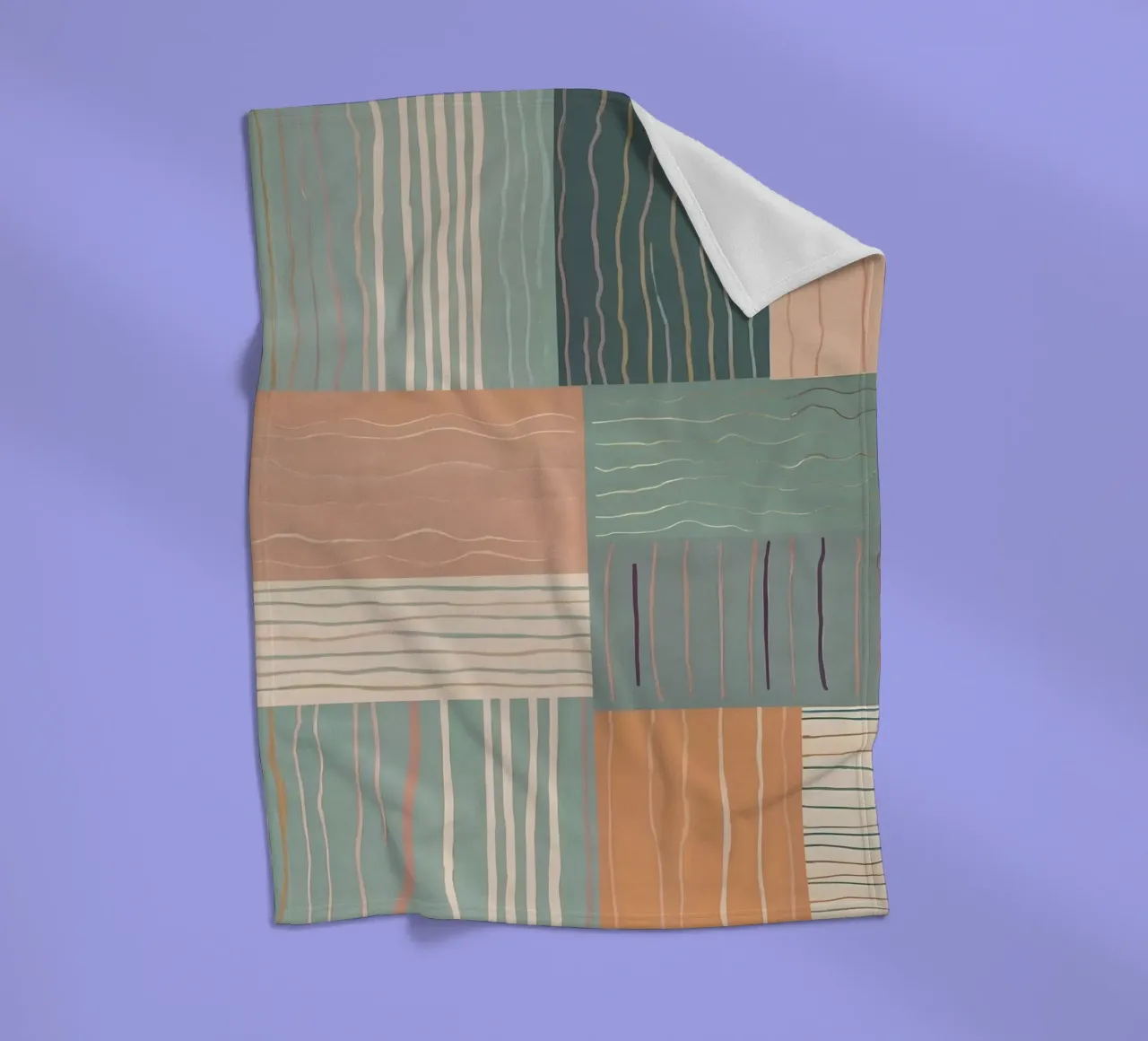 Abstract Pattern fleece blanket by Charnwood Prints