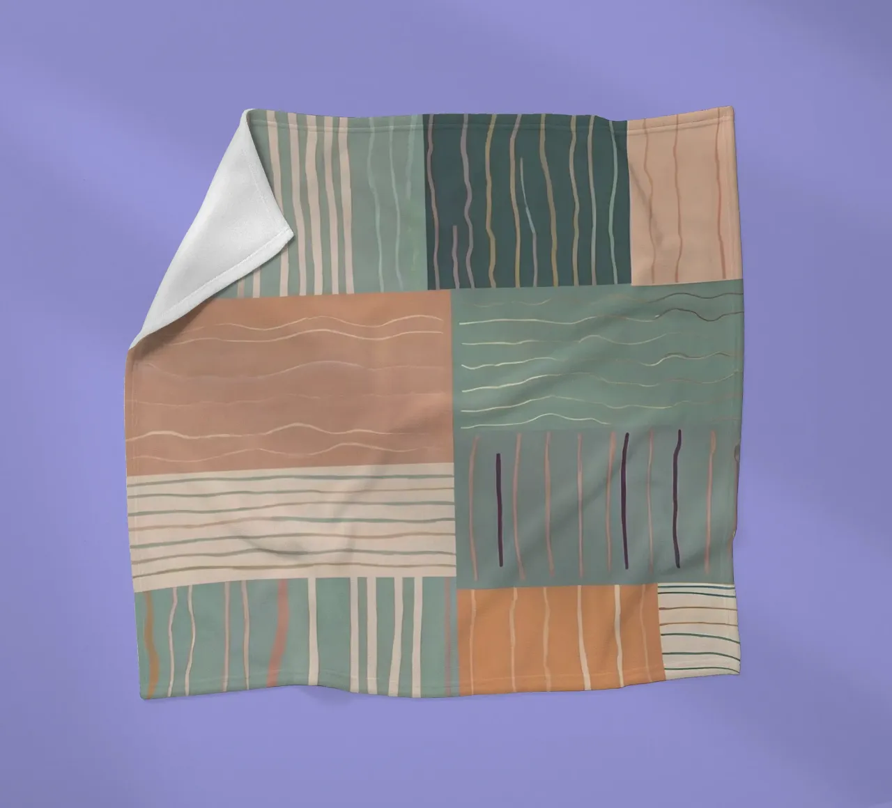 Abstract Pattern fleece blanket by Charnwood Prints