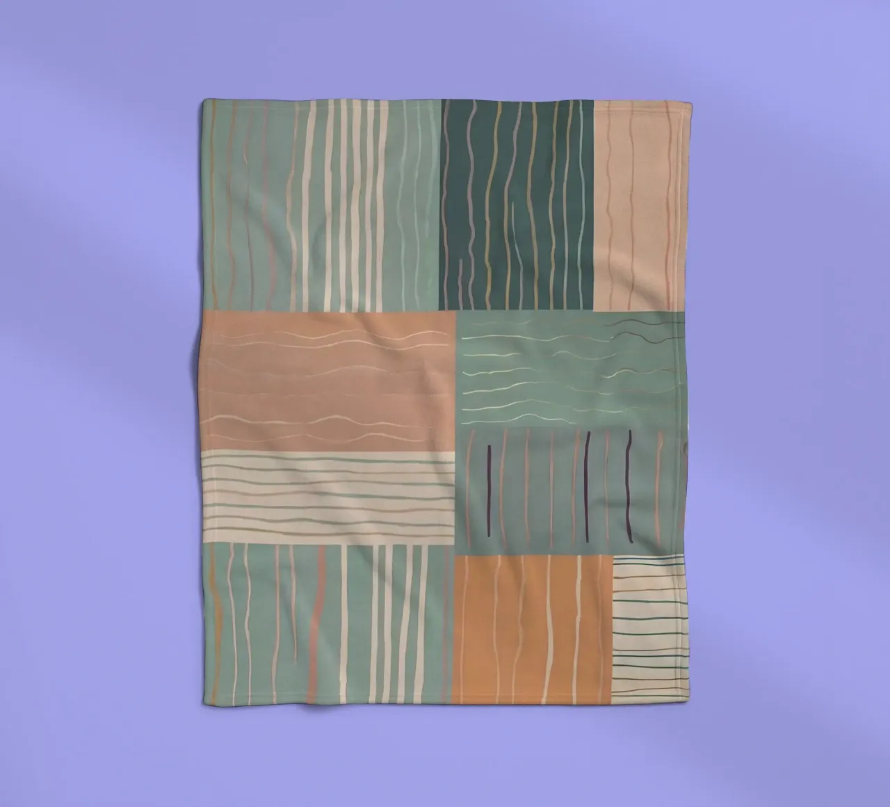 Abstract Pattern fleece blanket by Charnwood Prints