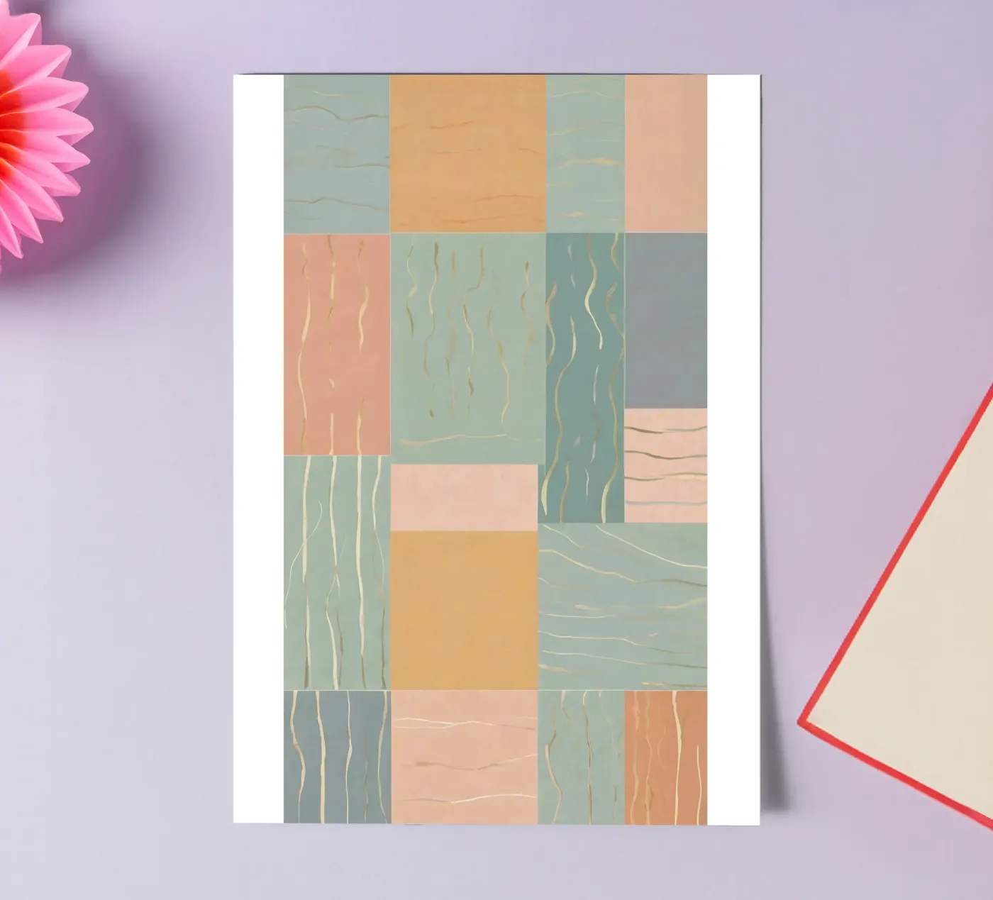 Abstract patroon stickervel van Charnwood Prints