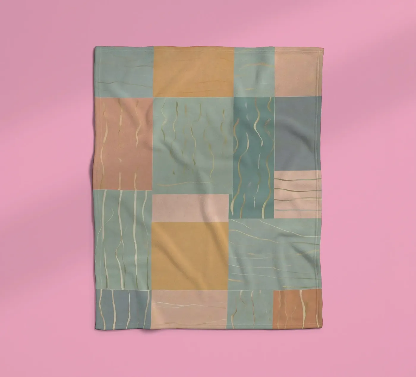 Abstraktes Muster Fleecedecke von Charnwood Prints