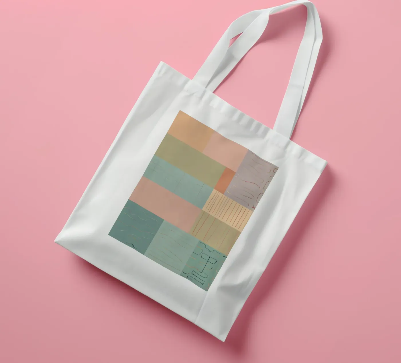 Abstract Pattern jute draagtas van Charnwood Prints