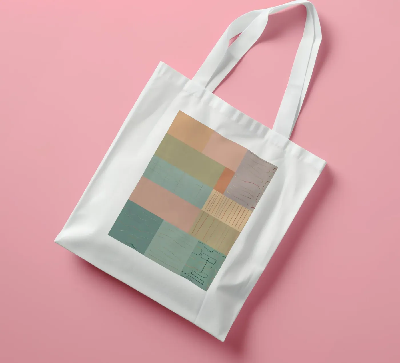 Abstract Pattern jute draagtas van Charnwood Prints