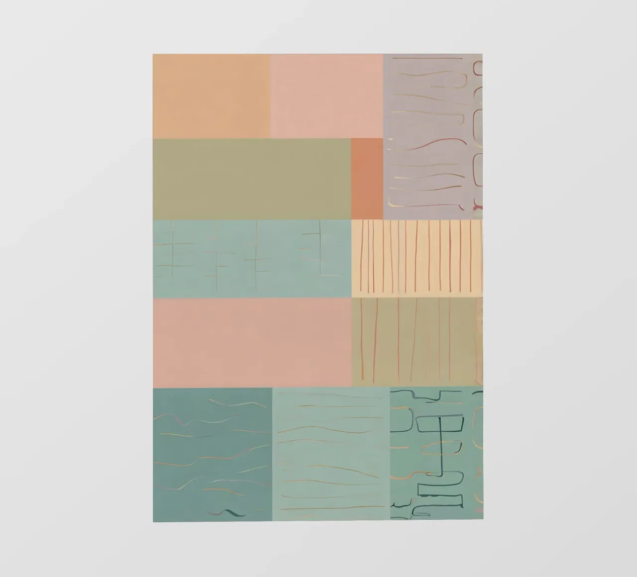 Abstract patroon fotobehang van Charnwood Prints