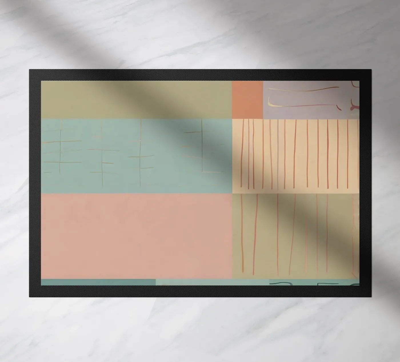 Motif abstrait paillasson de Charnwood Prints
