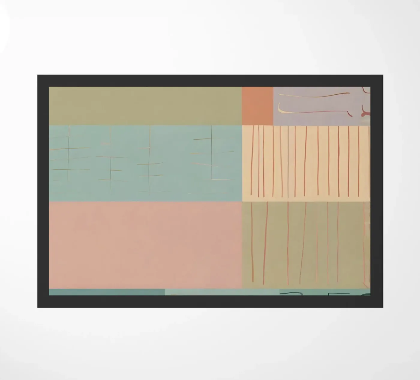 Motif abstrait paillasson de Charnwood Prints