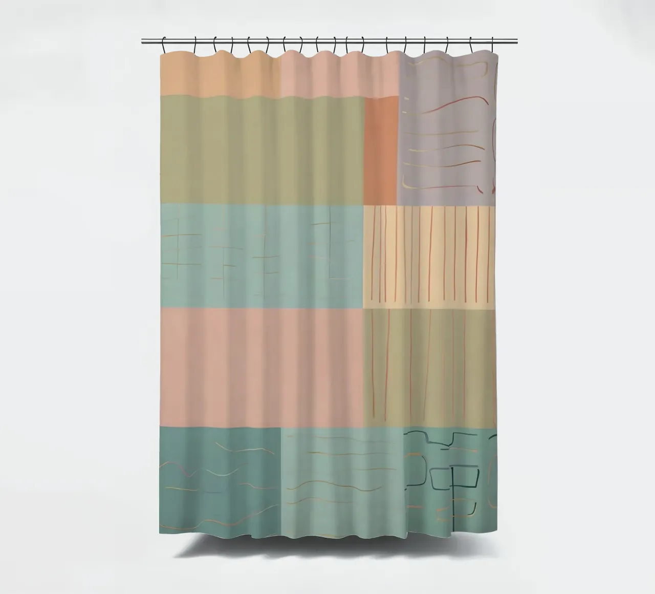 Abstraktes Muster Duschvorhang von Charnwood Prints