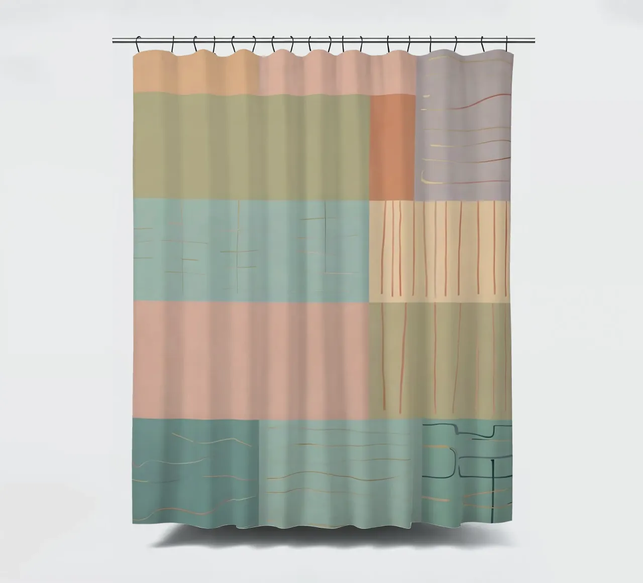 Abstraktes Muster Duschvorhang von Charnwood Prints