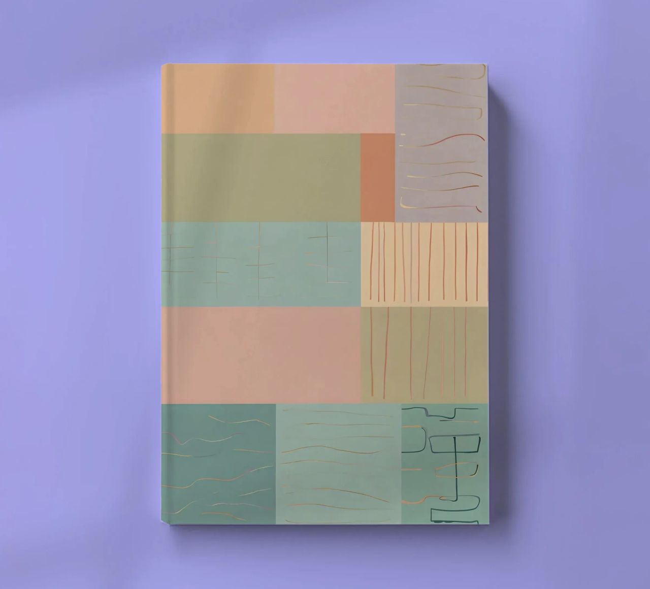 Motif abstrait carnet de notes de Charnwood Prints