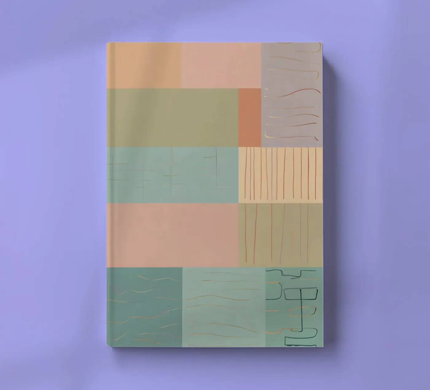 Abstract patroon notitieboek van Charnwood Prints