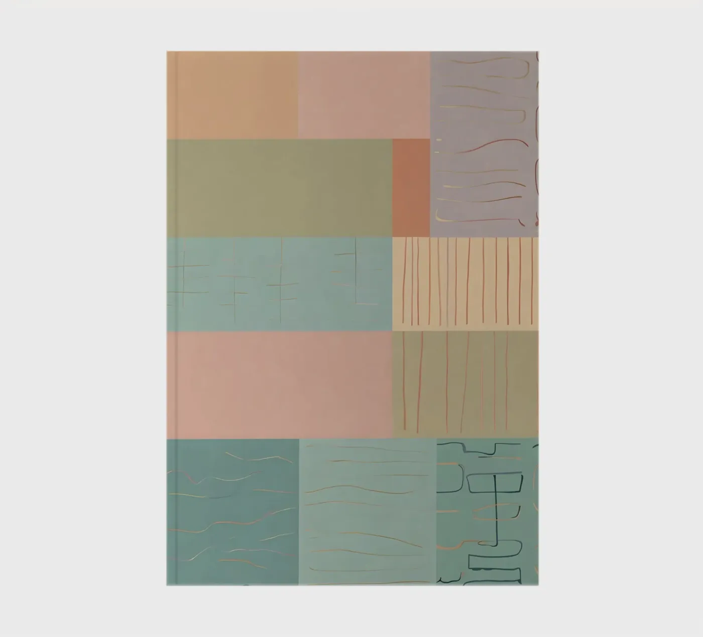 Abstract patroon notitieboek van Charnwood Prints