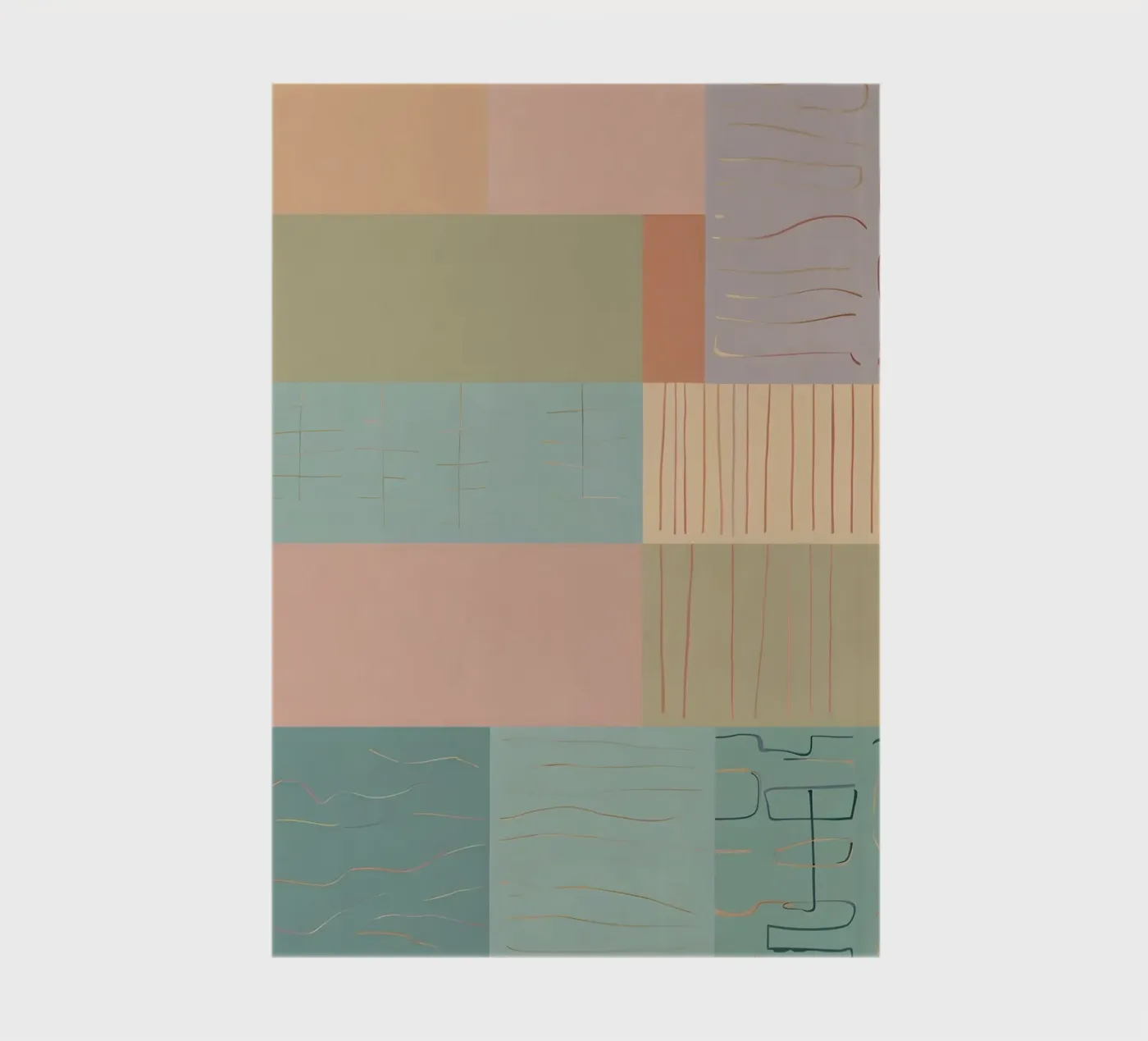 Abstract patroon notitieboek van Charnwood Prints