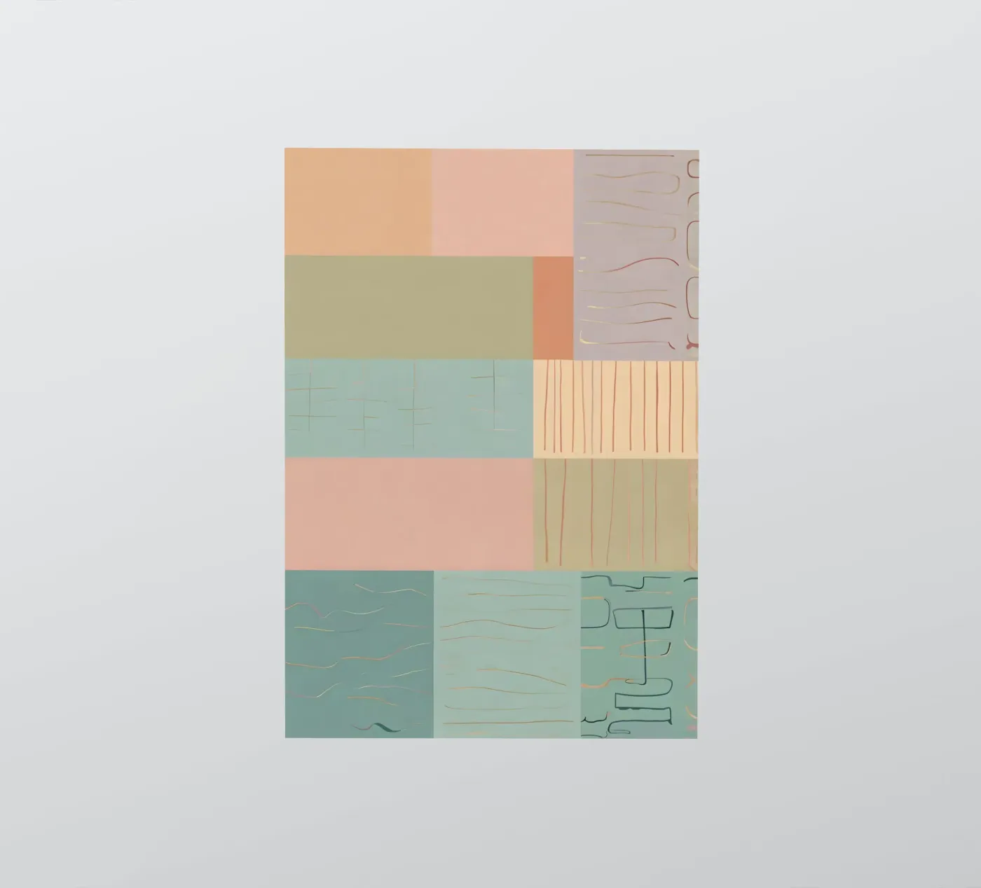Abstraktes Muster Sticker von Charnwood Prints