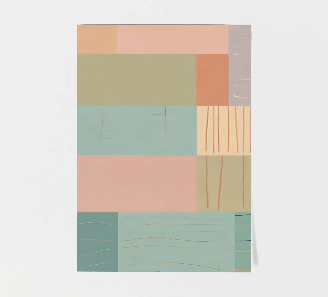 Abstraktes Muster Stickerbogen von Charnwood Prints