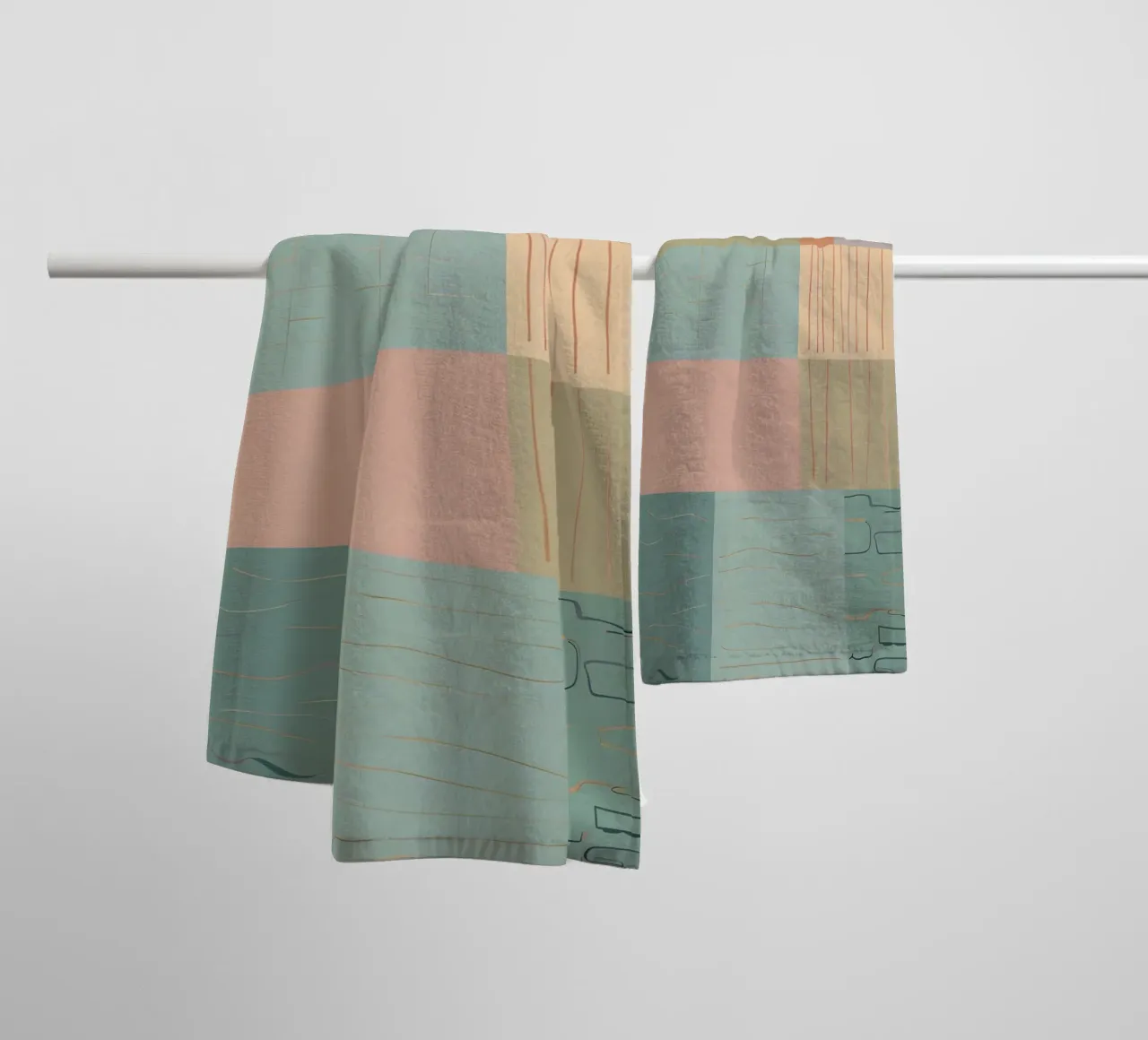 Motif abstrait serviette de bain de Charnwood Prints