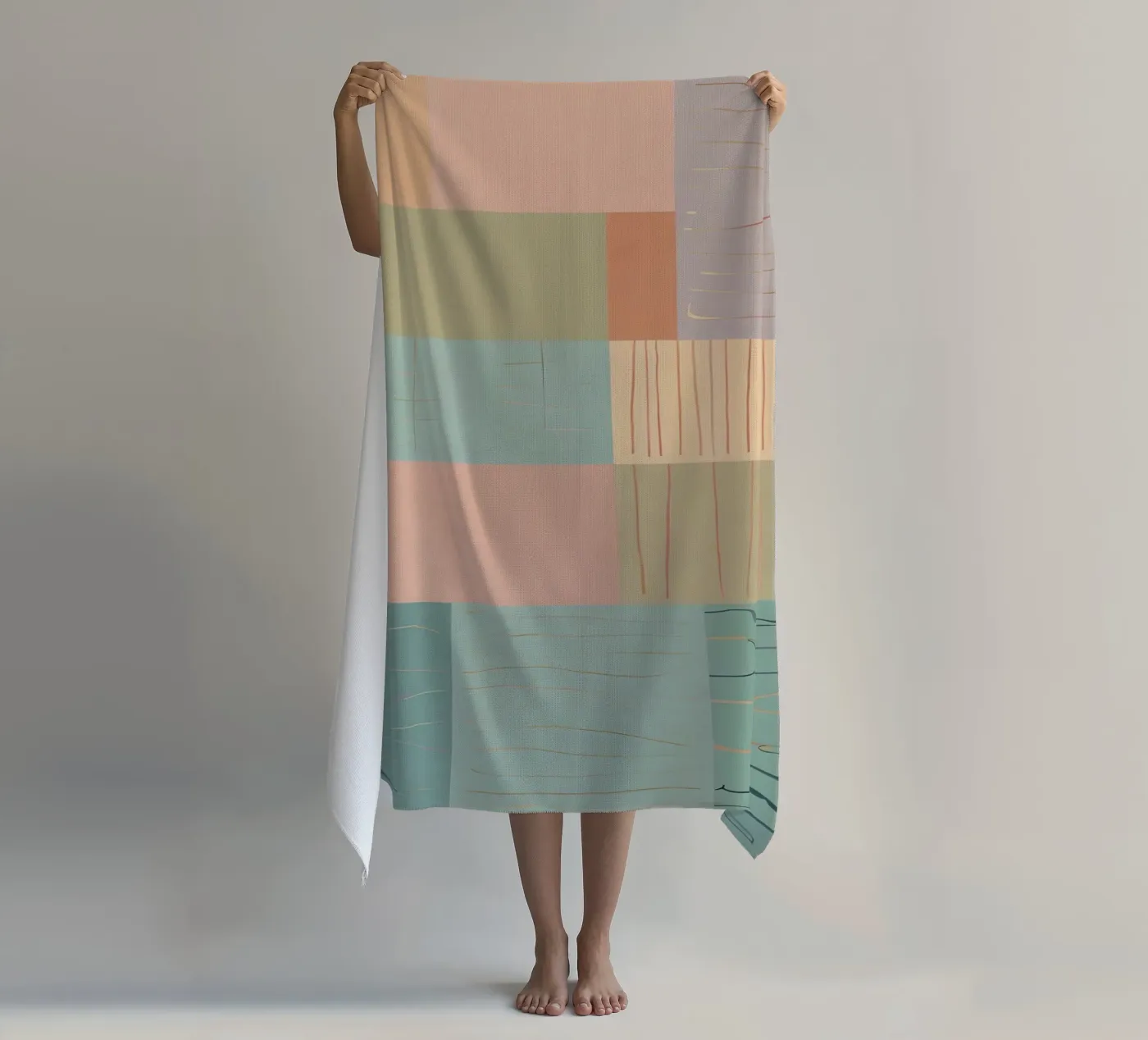Abstraktes Muster Strandtuch von Charnwood Prints