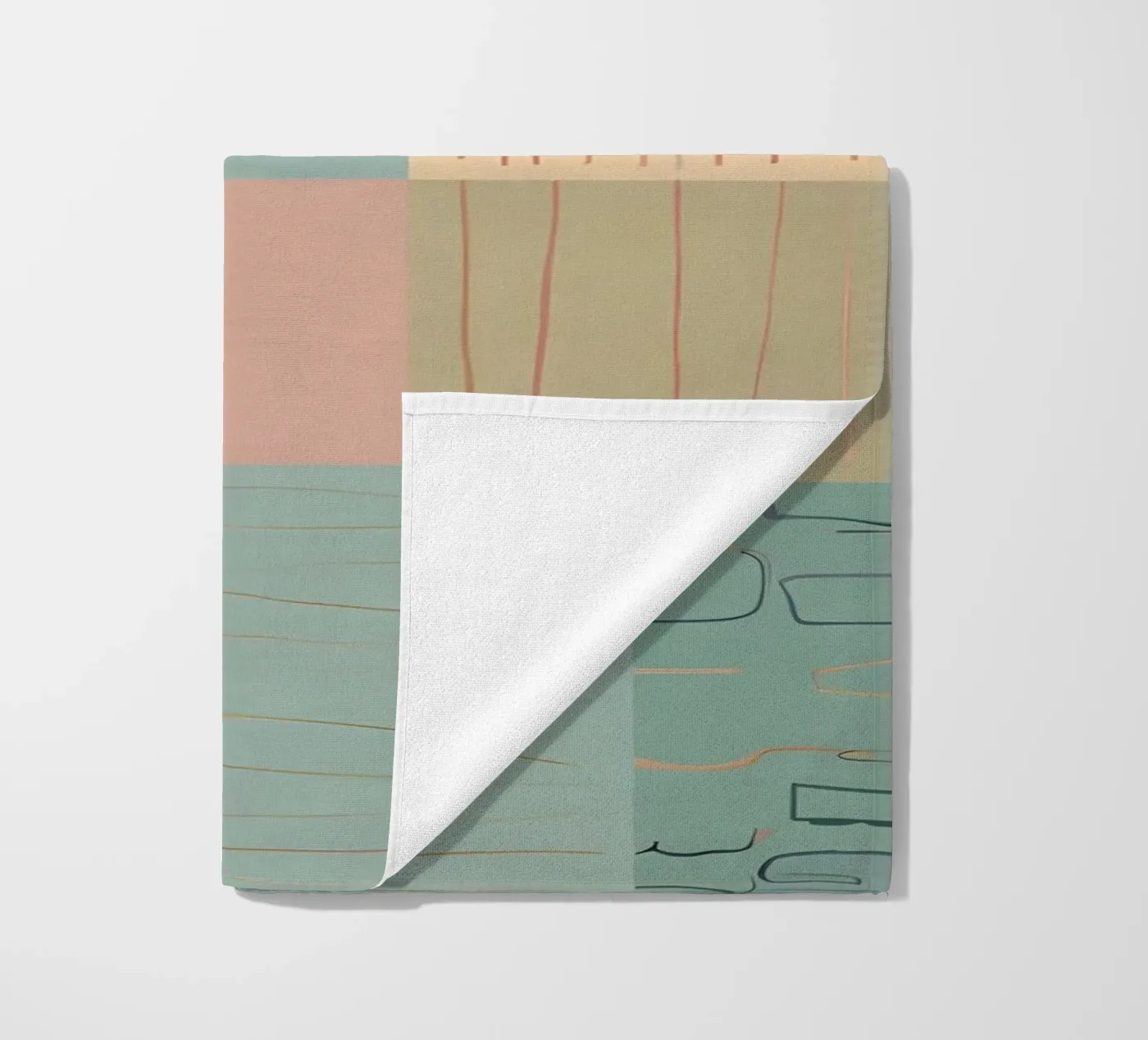 Abstraktes Muster Strandtuch von Charnwood Prints