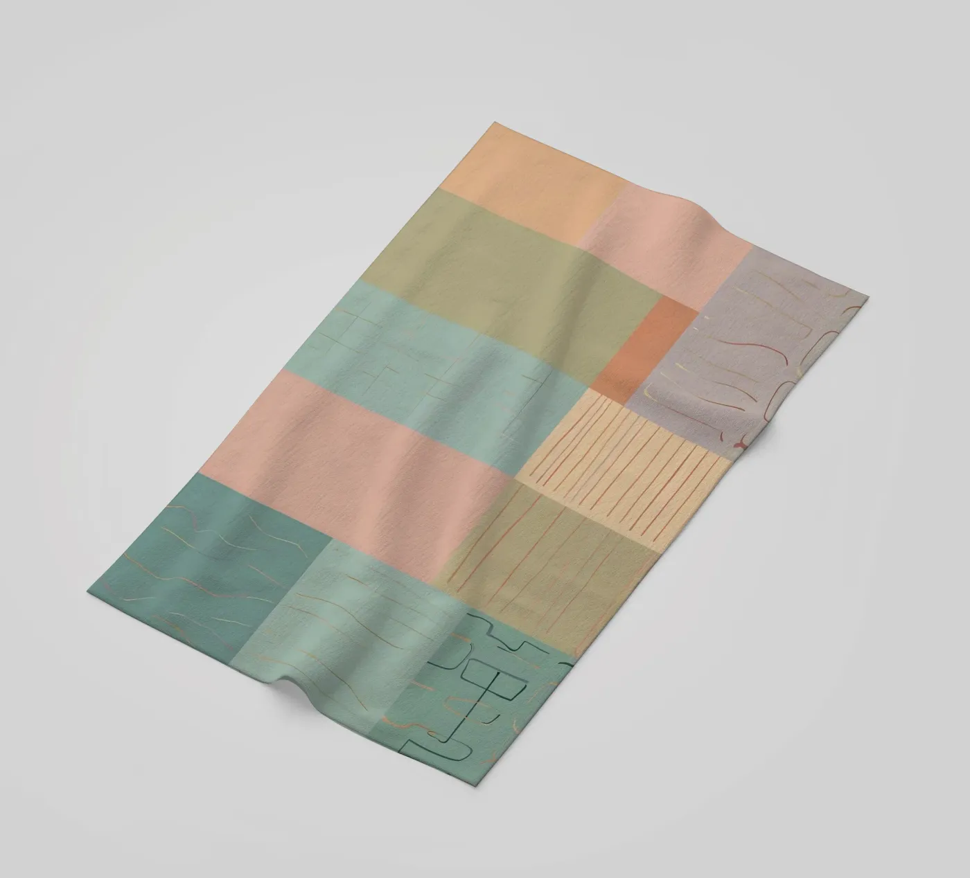 Abstraktes Muster Strandtuch von Charnwood Prints