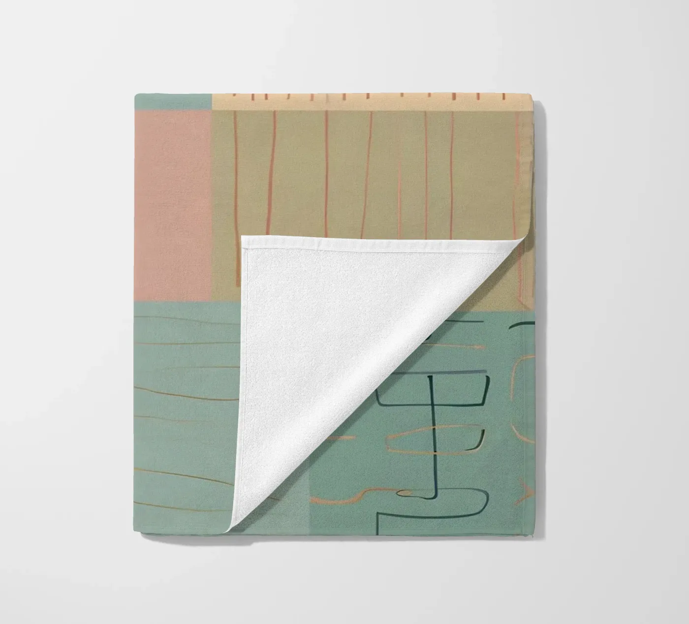 Abstraktes Muster Strandtuch von Charnwood Prints