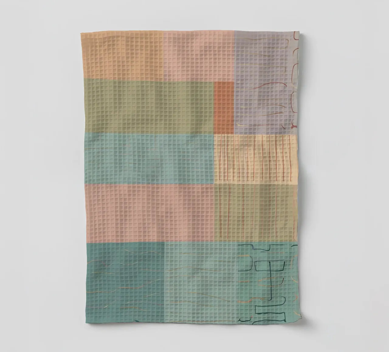 Abstract Pattern tea towel by Charnwood Prints