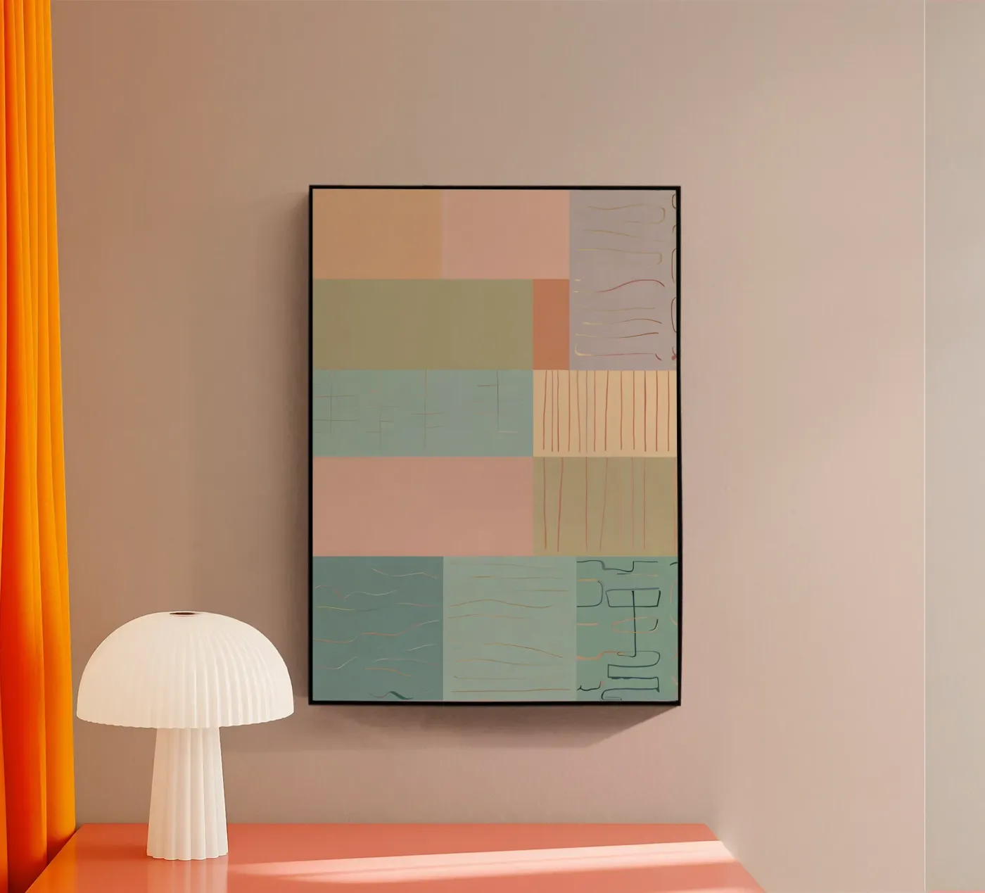 Modello astratto plexiglass da Charnwood Prints