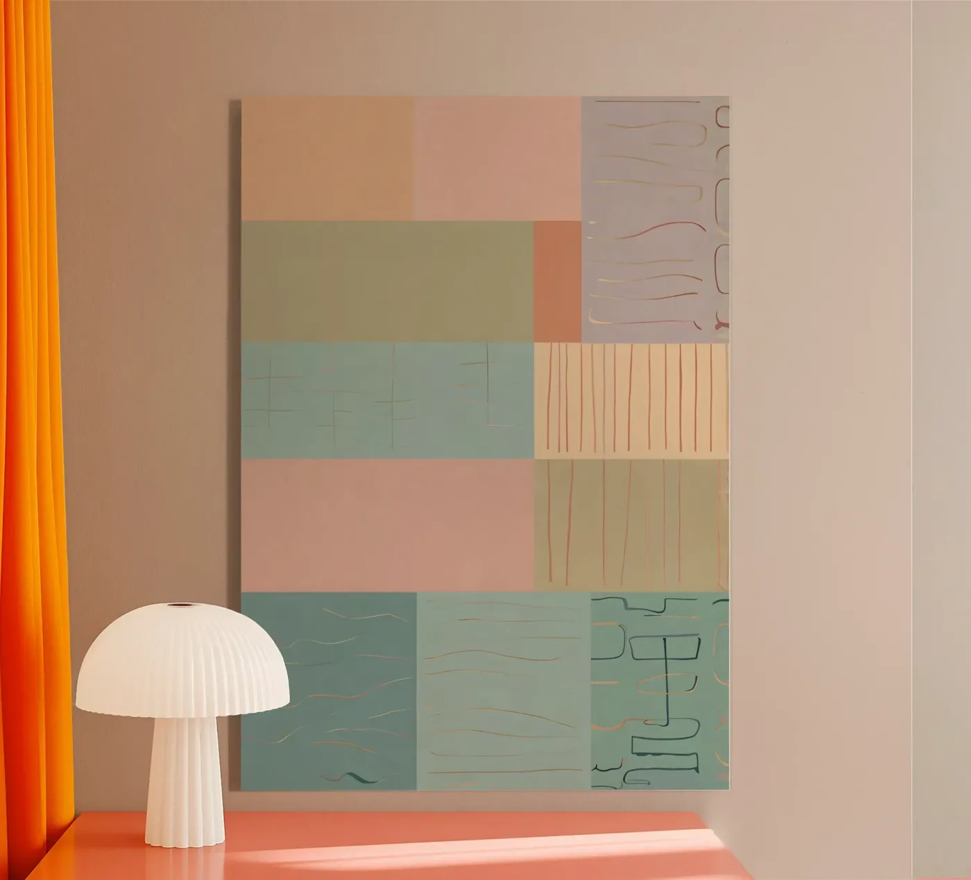 Modello astratto plexiglass da Charnwood Prints