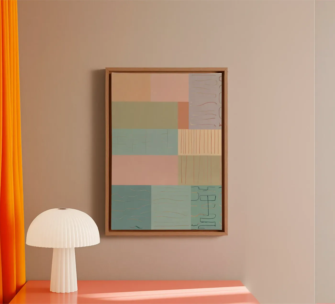 Abstraktes Muster Leinwand von Charnwood Prints