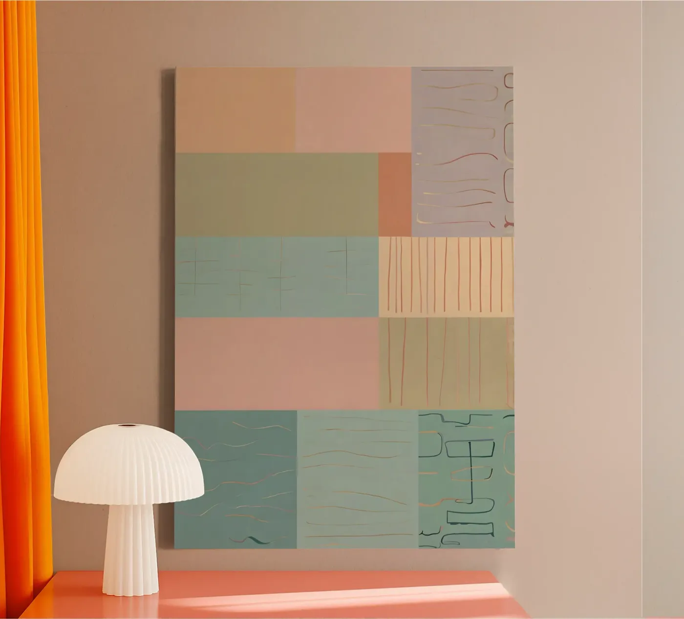 Modello astratto tela da Charnwood Prints
