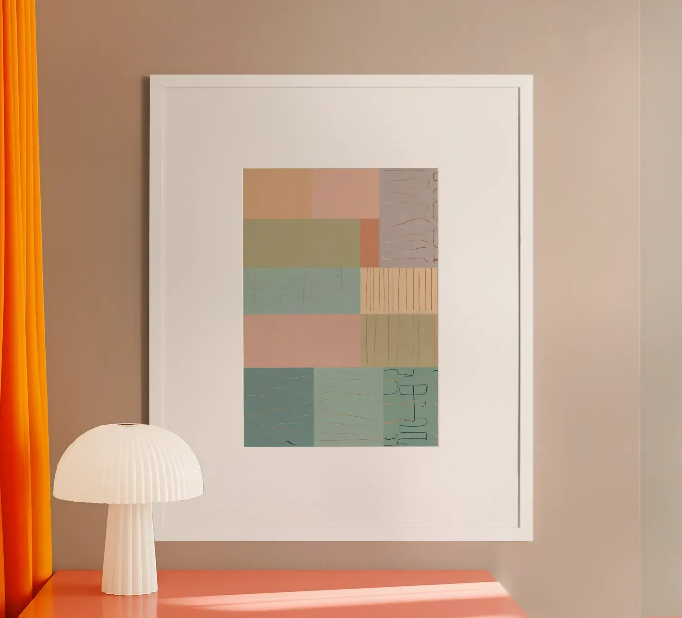 Abstract Pattern poster da Charnwood Prints