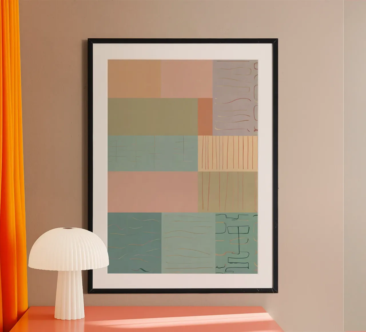 Abstract Pattern poster by Charnwood Prints