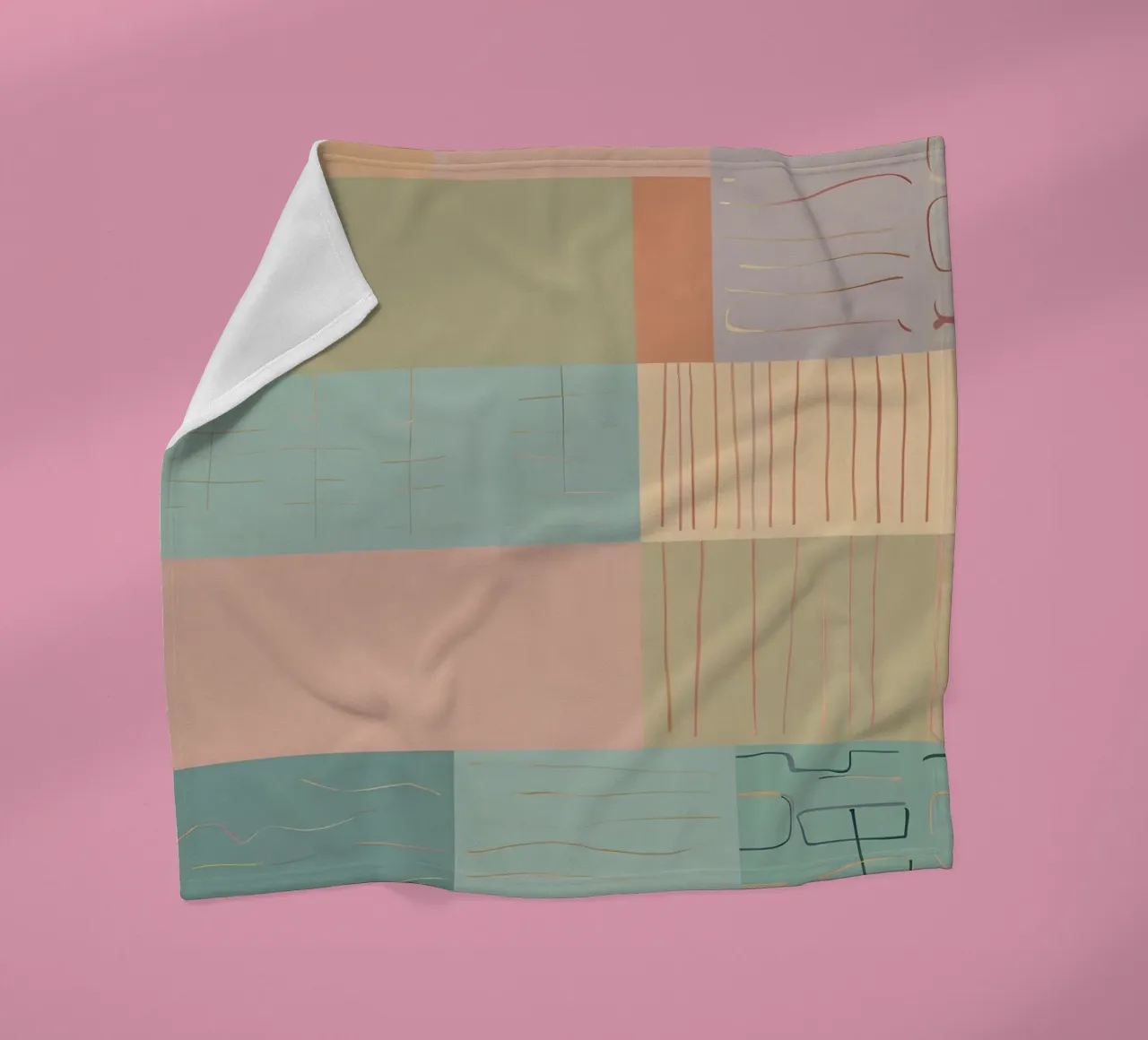 Abstract Pattern fleece blanket by Charnwood Prints