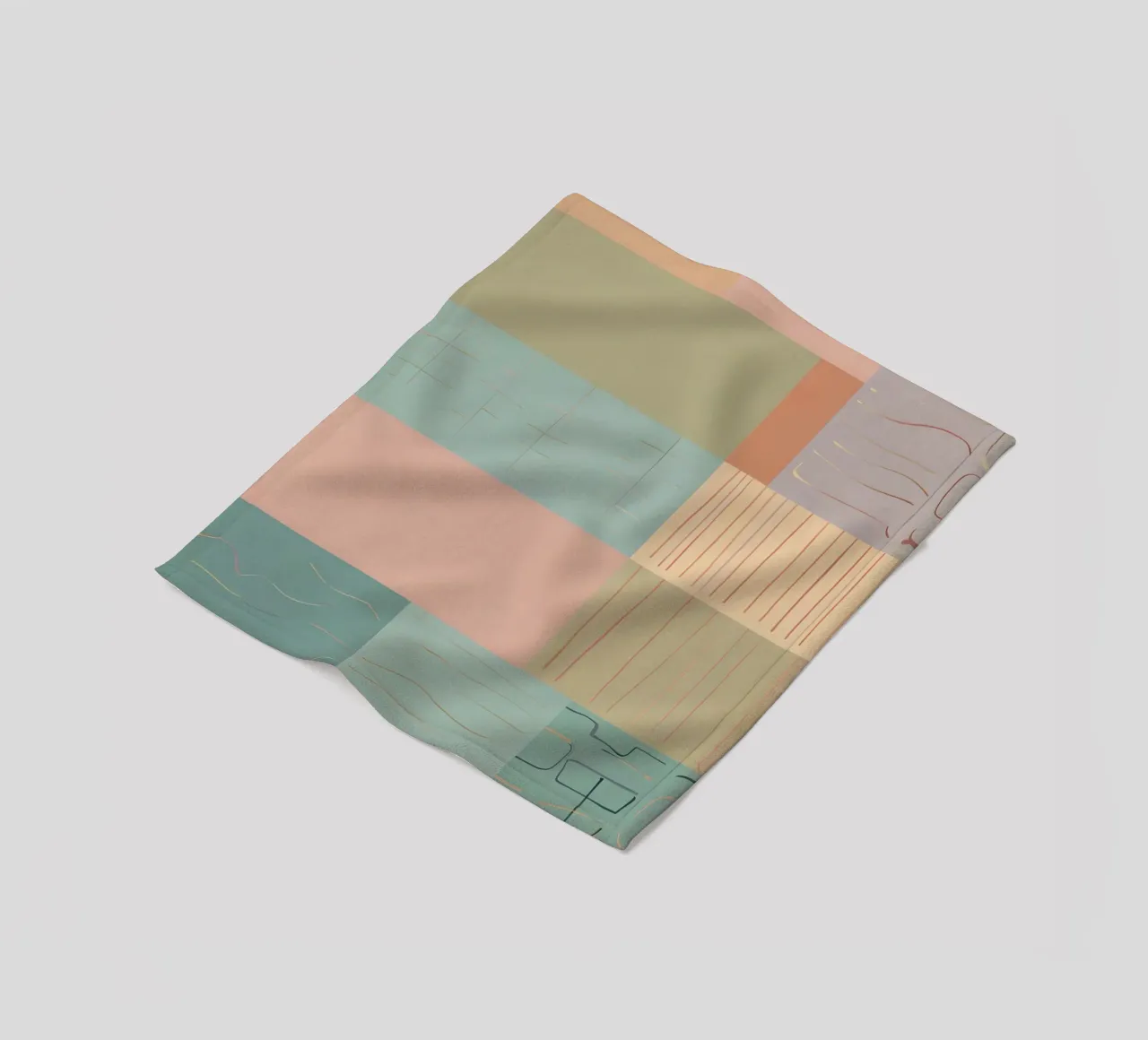 Abstract Pattern fleece blanket by Charnwood Prints