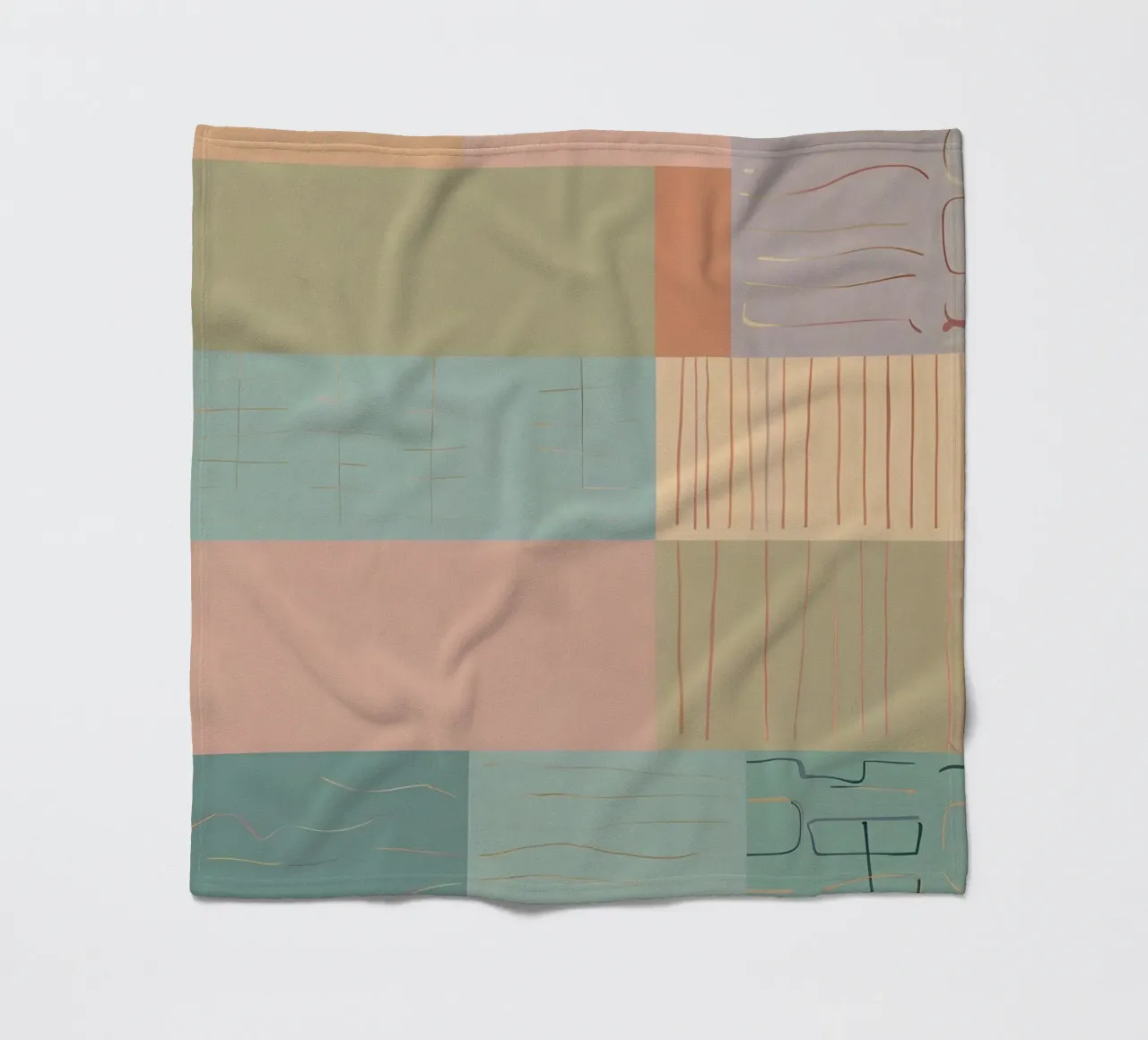 Abstract Pattern fleece blanket by Charnwood Prints