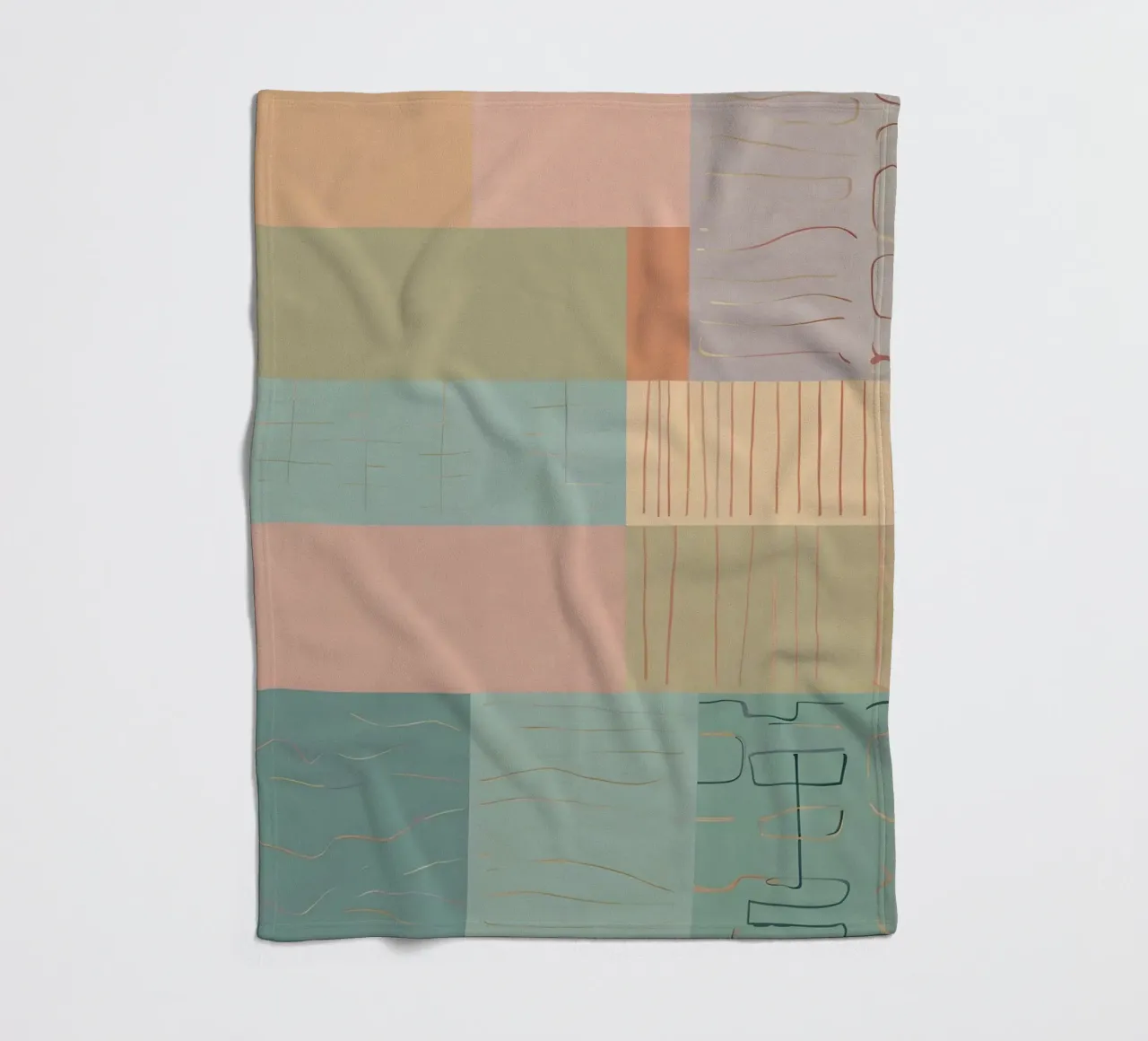 Abstract Pattern fleece blanket by Charnwood Prints