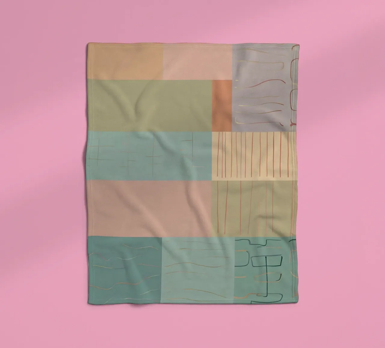 Abstract Pattern fleece blanket by Charnwood Prints