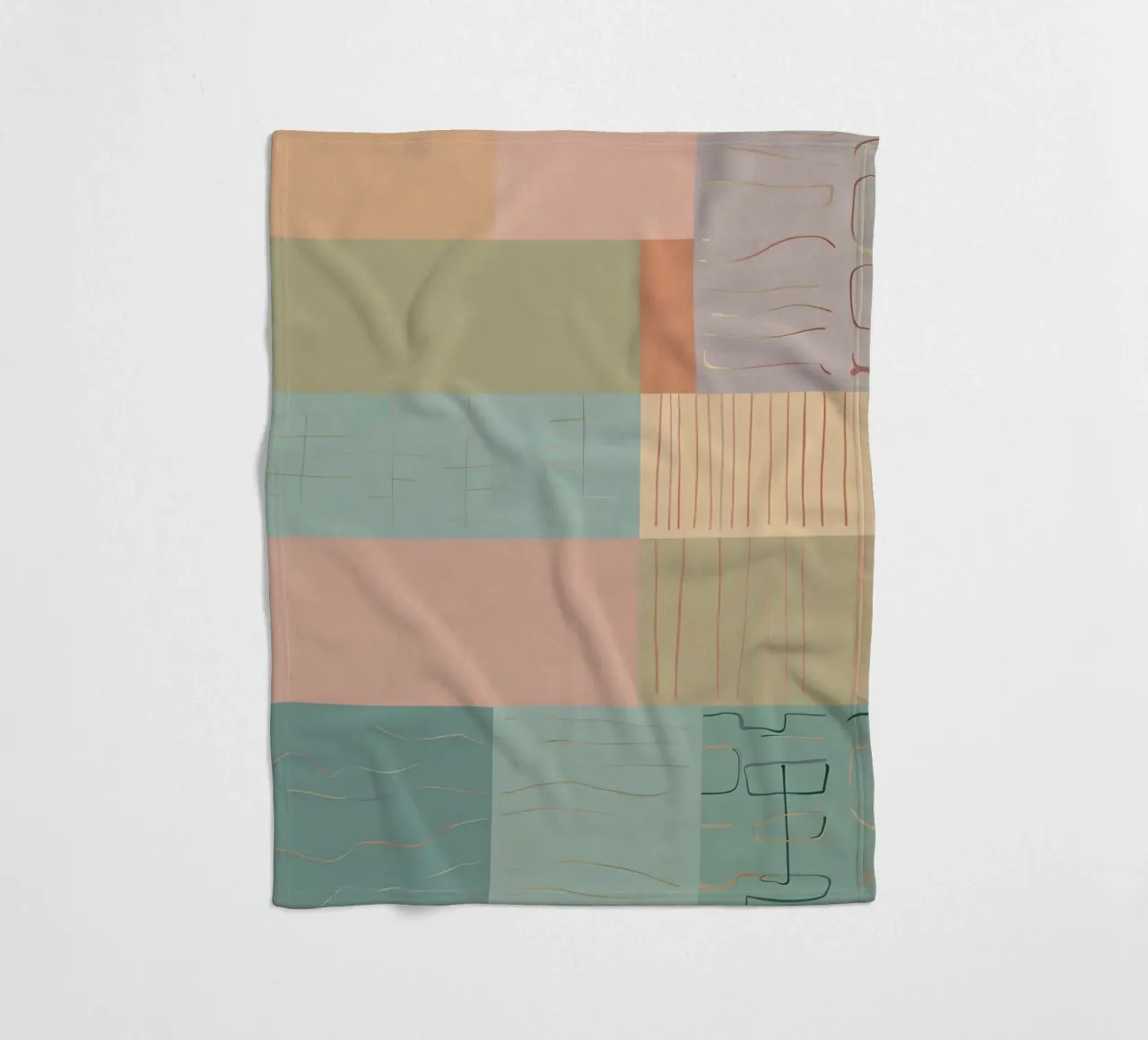 Abstract Pattern fleece blanket by Charnwood Prints