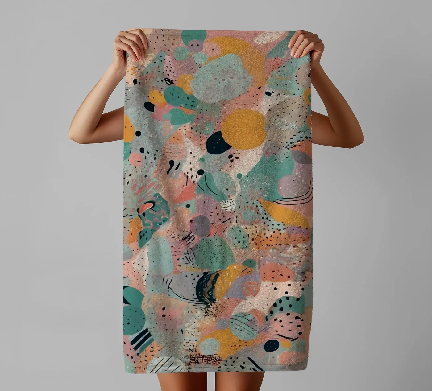 Motif abstrait serviette de bain de Charnwood Prints