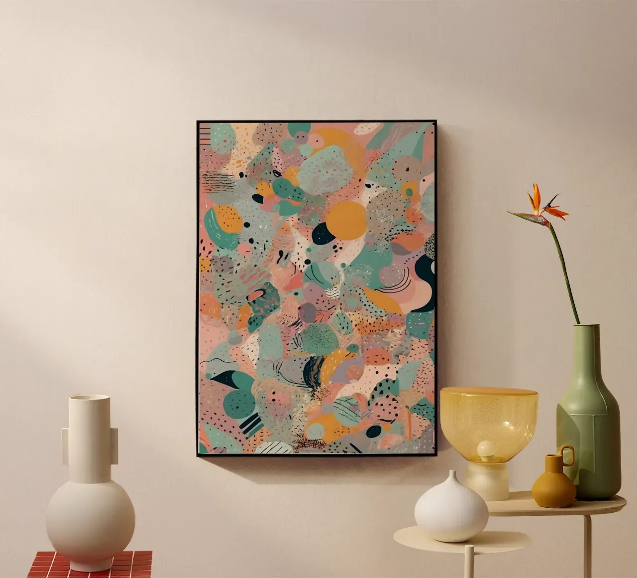 Modello astratto plexiglass da Charnwood Prints