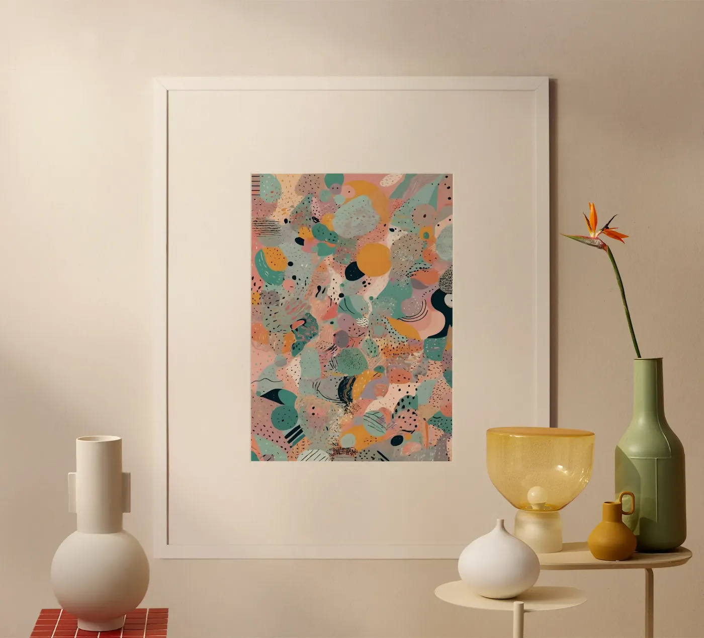Abstraktes Muster Poster von Charnwood Prints