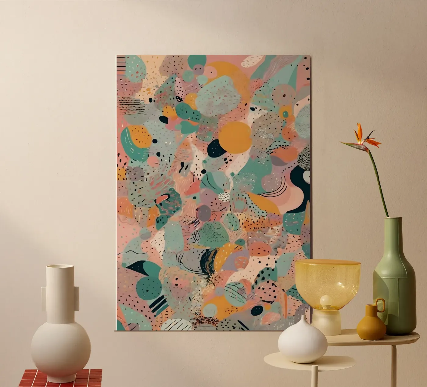 Abstraktes Muster Poster von Charnwood Prints