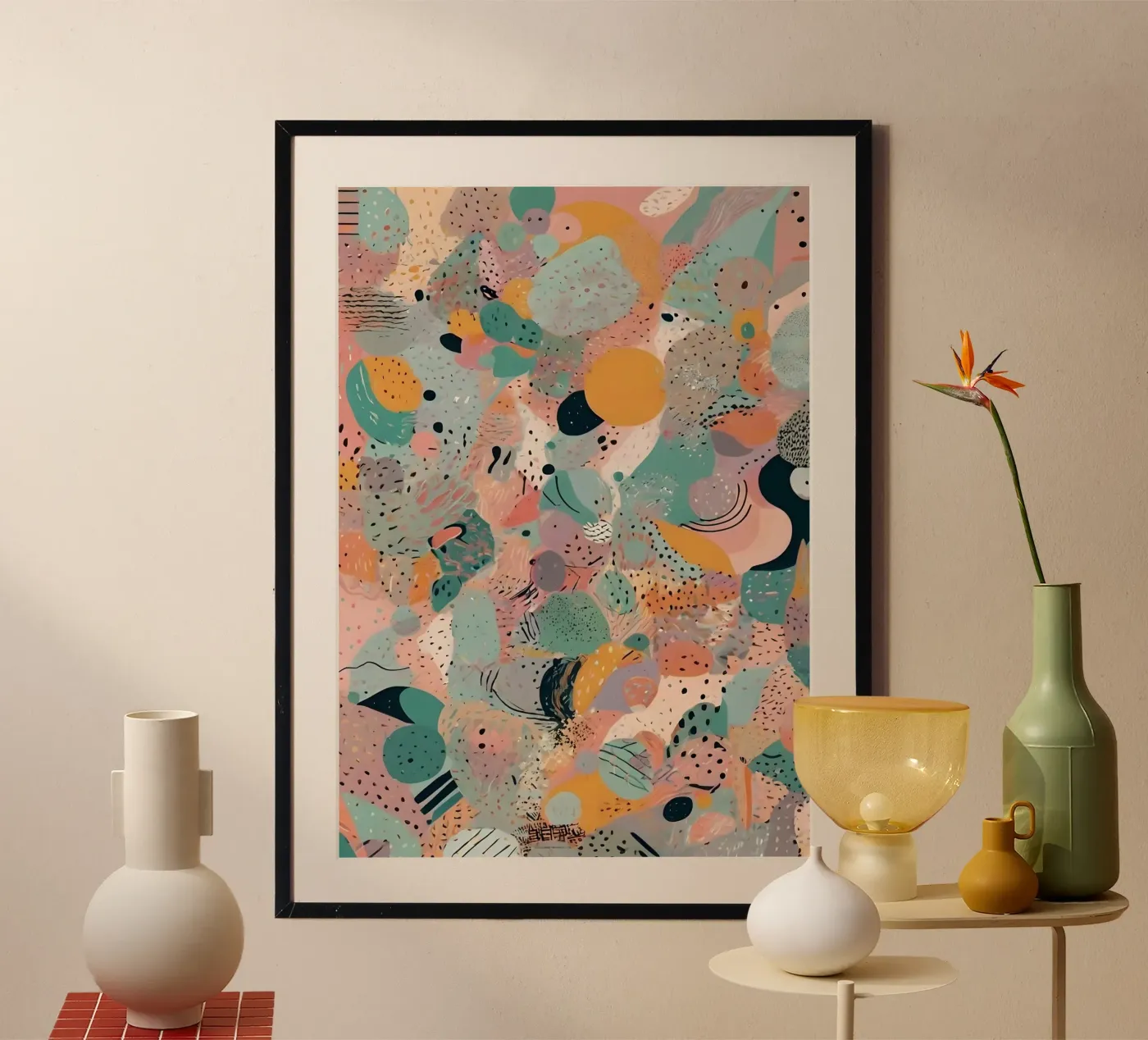 Abstraktes Muster Poster von Charnwood Prints