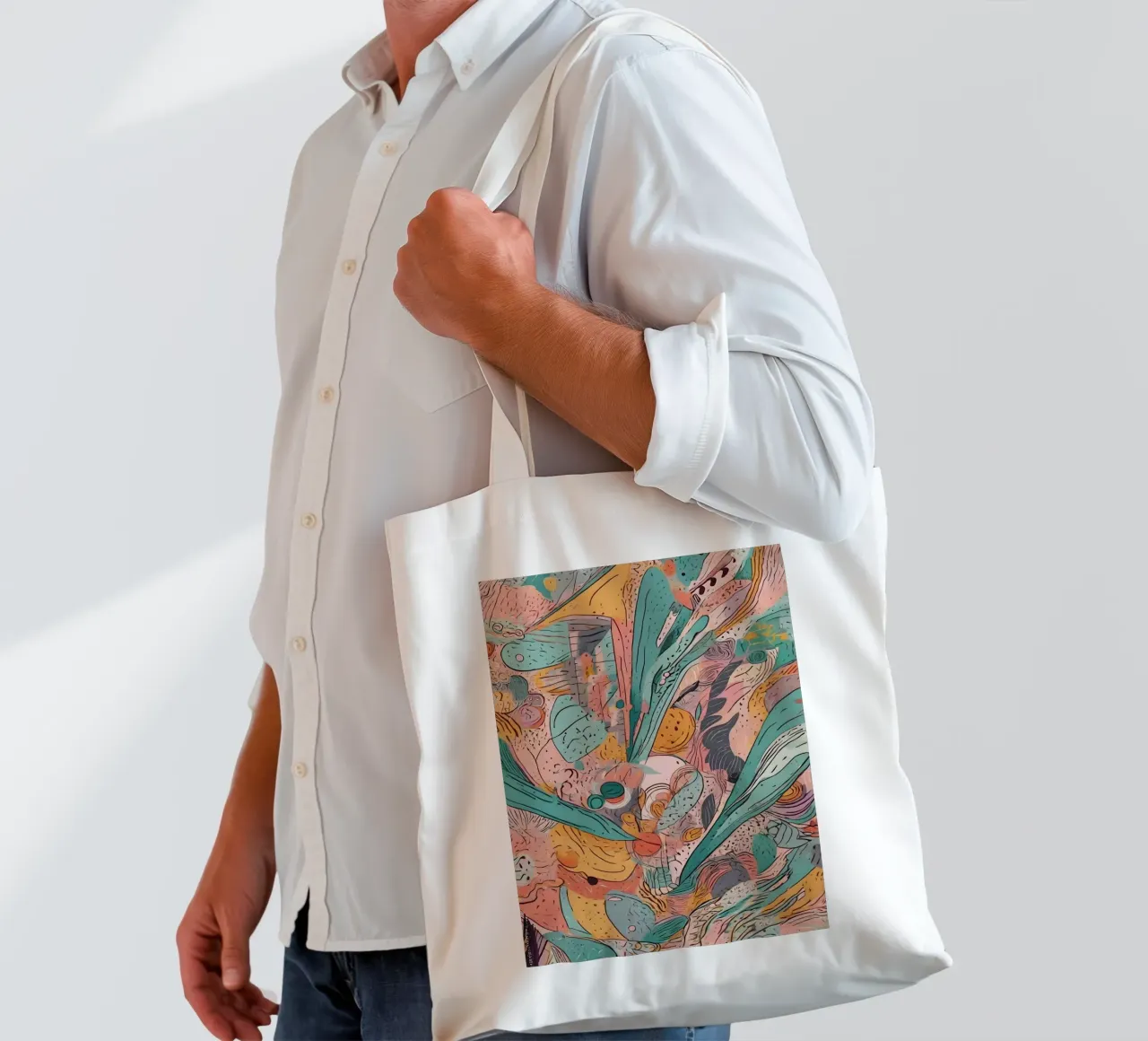 Abstract Pattern tote bag by Charnwood Prints