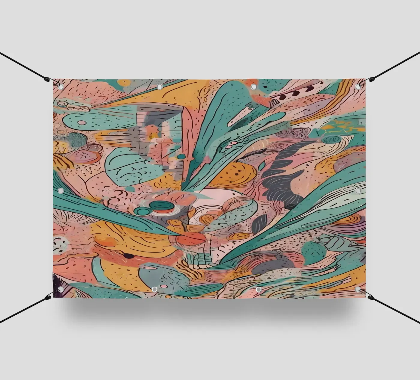 Motif abstrait bâche pvc de Charnwood Prints