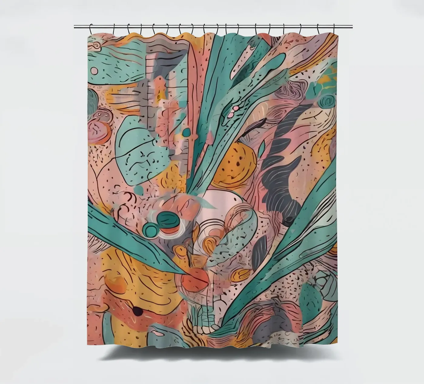 Abstract patroon douchegordijn van Charnwood Prints