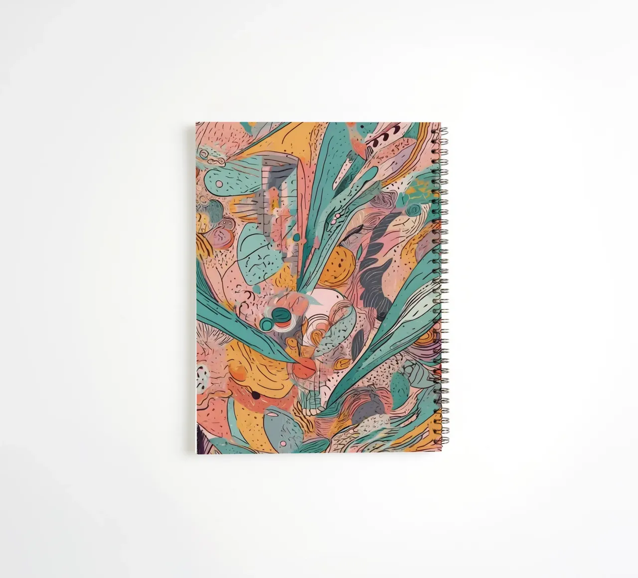 Abstract Pattern spiral notebook by Charnwood Prints