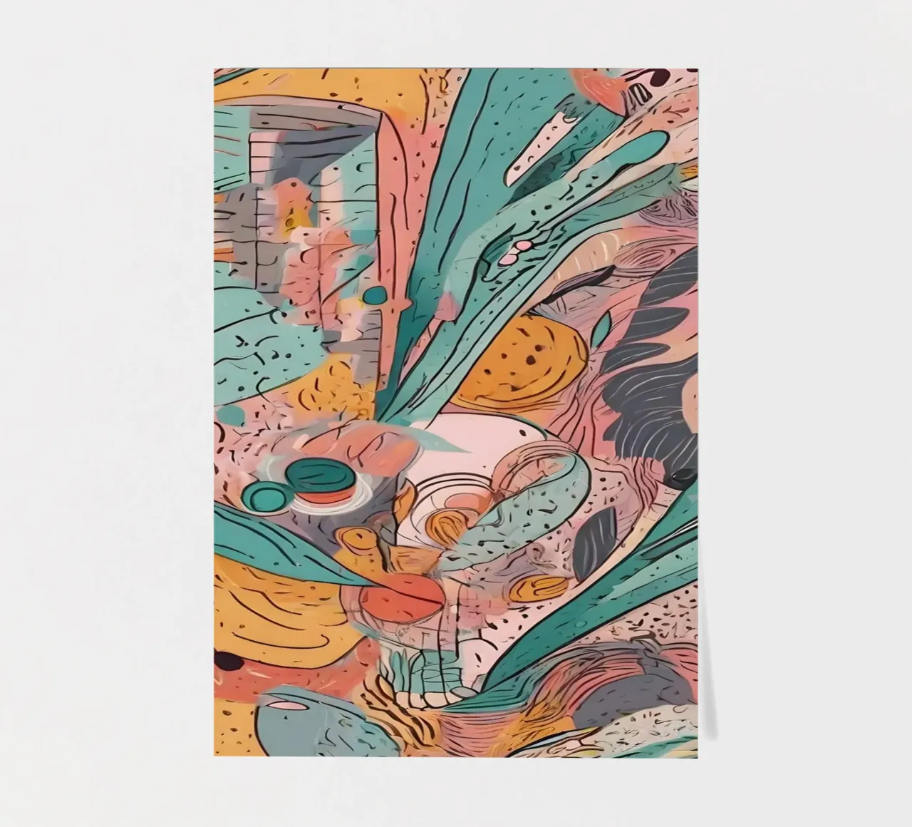 Abstract Pattern sticker sheet by Charnwood Prints