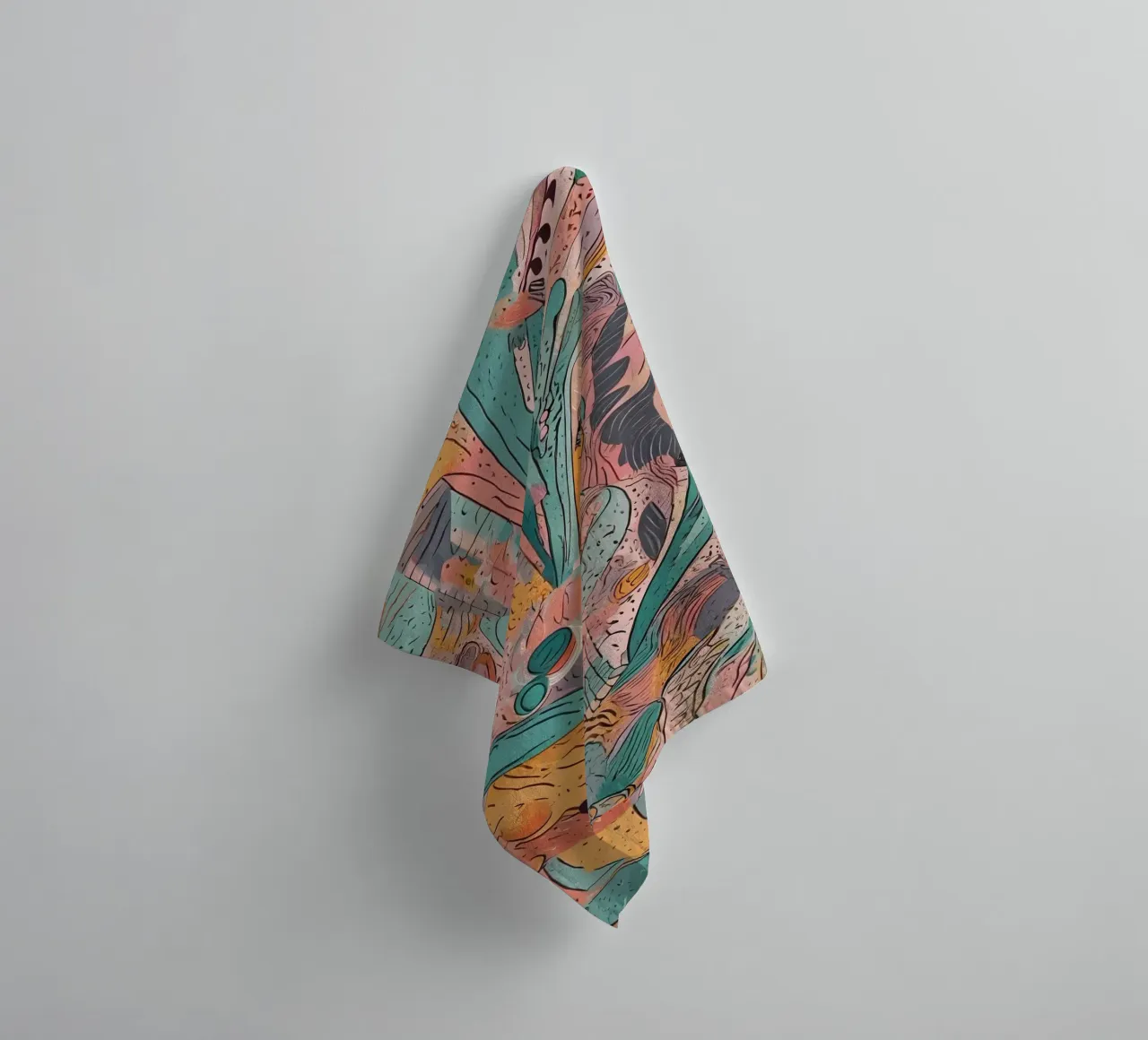 Abstract patroon badhanddoek van Charnwood Prints
