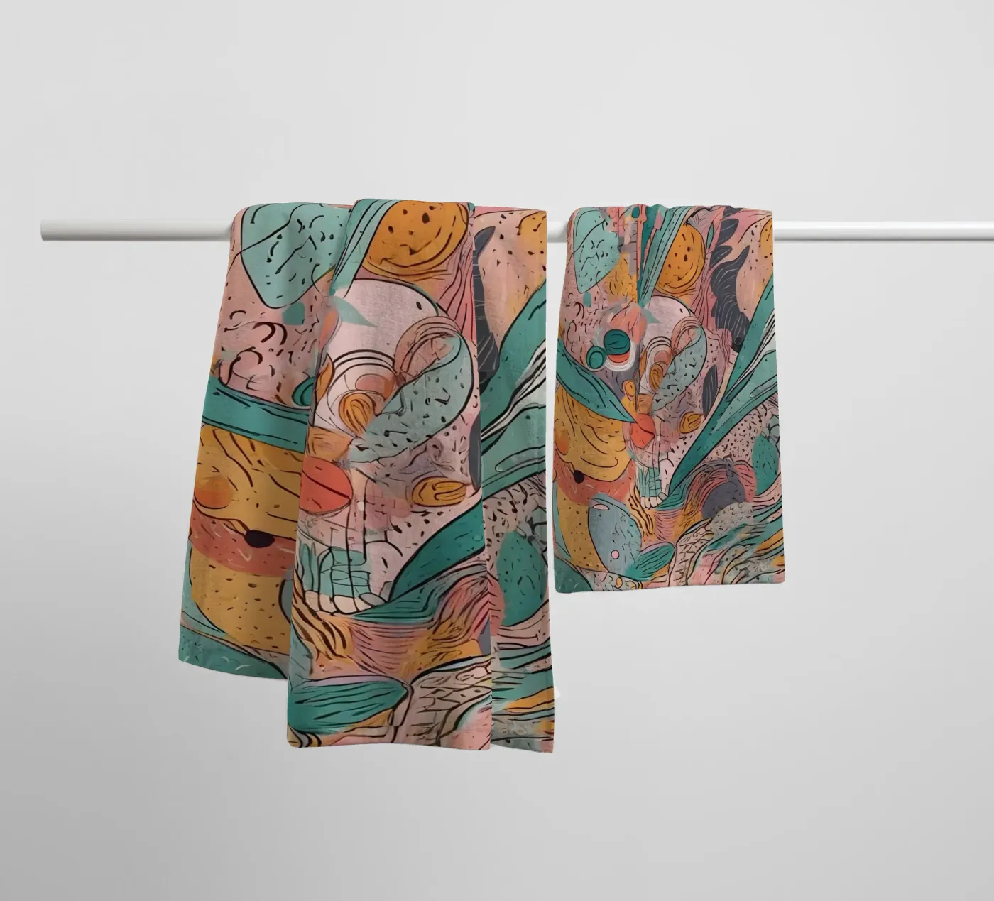 Motif abstrait serviette de bain de Charnwood Prints