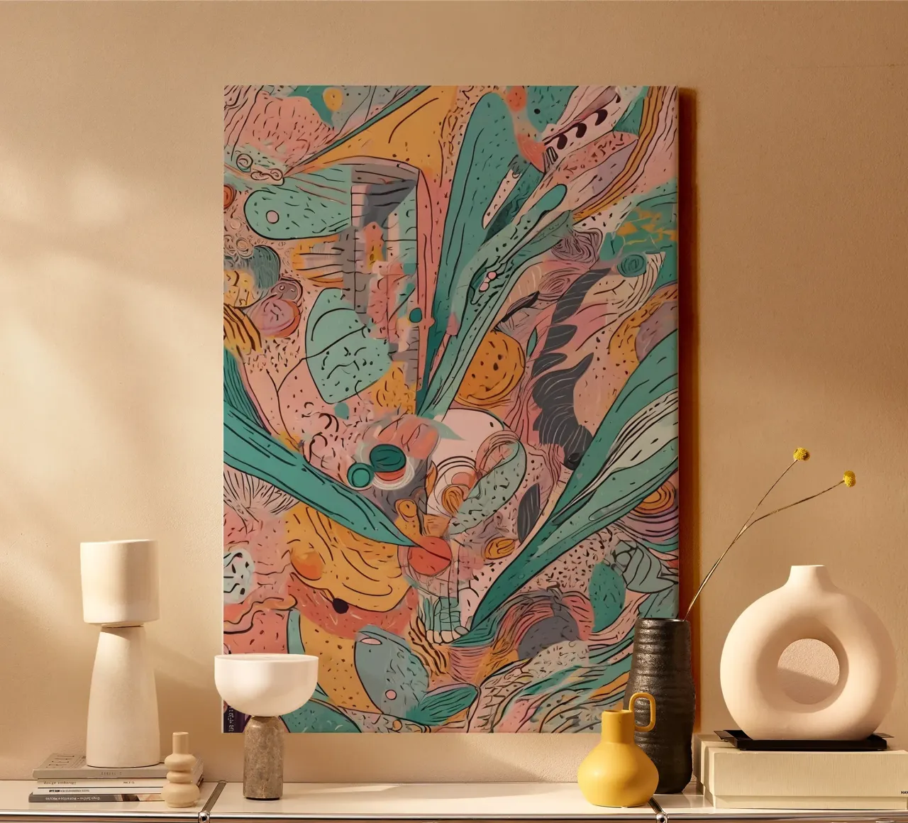 Abstract Pattern canvas by Charnwood Prints